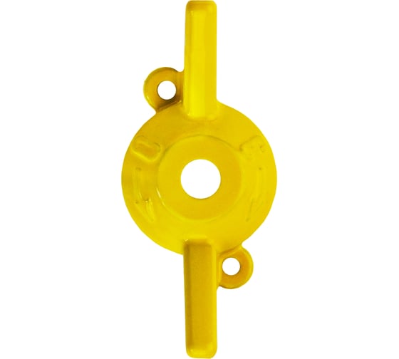 Ручка-бабочка для крана MasterProf желтая, 1/2"-3/4" ИС.131525