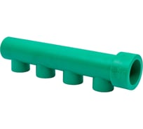 Коллектор Blue Ocean (4 отвода) - 40x25x4 ЗЕЛЕНЫЙ PPRF/FCETA(G)-40х25х4