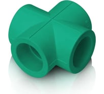 Прямая крестовина Blue Ocean полипропиленовая, 20 мм, зеленая PPRF/CP(G)-20