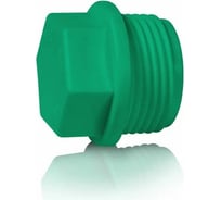 Резьбовая заглушка Blue Ocean (наружная) 3/4", полипропиленовая, зеленая PPRF/SCAPM(G) - 3/4"