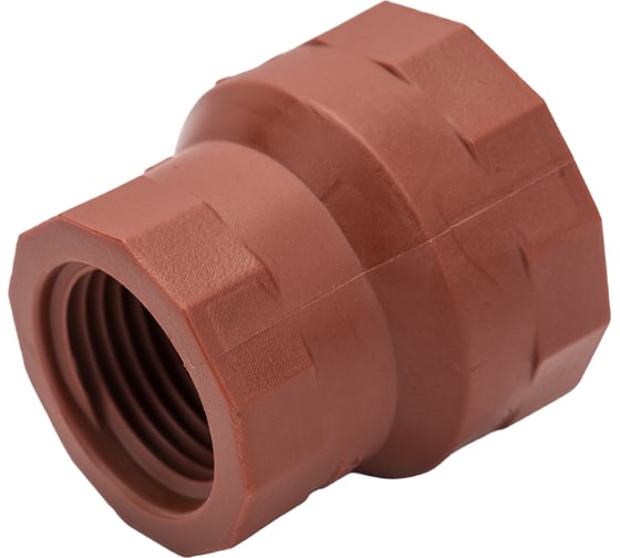Переходная муфта ПП AV Engineering 3/4"х1/2"с внутренней резьбой, коричневая AVE159016