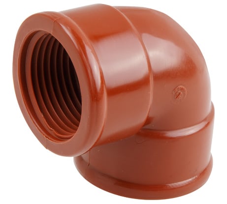 Угольник ПП AV Engineering 1/2" с внутренней резьбой, коричневый AVE159004