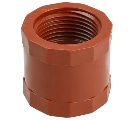Муфта ПП AV Engineering 1" с внутренней резьбой, коричневая AVE159014