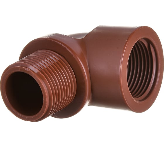 Угольник ПП AV Engineering 3/4" с внутренней-наружной резьбой, коричневый AVE159019