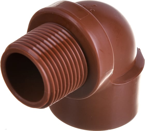 Угольник ПП AV Engineering 3/4" с внутренней-наружной резьбой, коричневый AVE159019