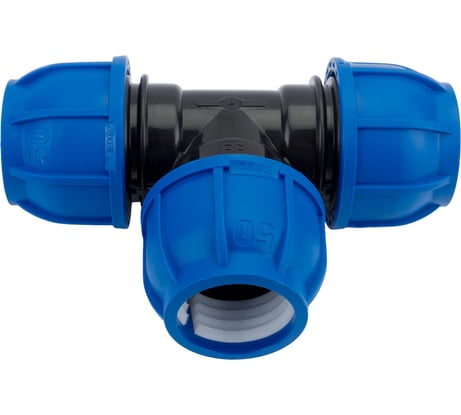 Компрессионный тройник TEBO ПНД 50x50x50 T-ПНД.Тр.0.50-50-50.CN