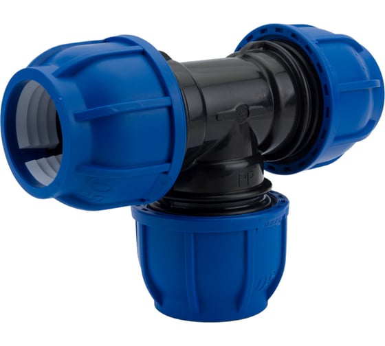 Компрессионный тройник TEBO ПНД 50x50x50 T-ПНД.Тр.0.50-50-50.CN