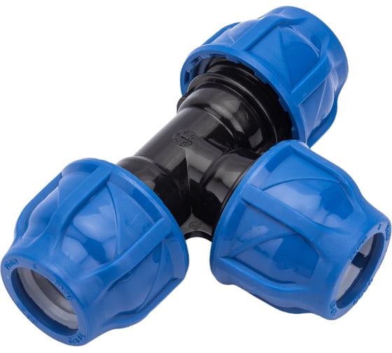 Компрессионный тройник TEBO ПНД 20x20x20 T-ПНД.Тр.0.20-20-20.CN