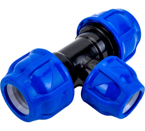 Компрессионный переходной тройник TEBO ПНД 25x20x25 T-ПНД.Тр.0.25-20-25.CN
