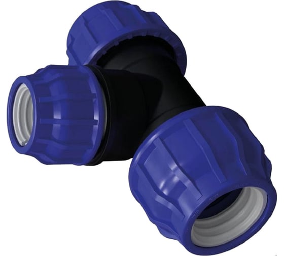 Компрессионный переxодной тройник TEBO ПНД 40x32x40 T-ПНД.Тр.0.40-32-40.CN 1