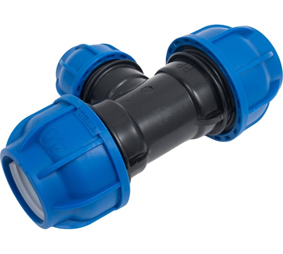 Компрессионный переходной тройник TEBO ПНД 40x25x40 T-ПНД.Тр.0.40-25-40.CN