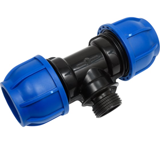 Компрессионный переxодной тройник TEBO ПНД  50x25x50 T-ПНД.Тр.0.50-25-50.CN 1