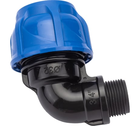 Компрессионный отвод TEBO ПНД нар. резьба 32x3/4" T-ПНД.О.5.32-34.CN