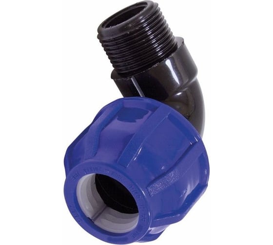 Отвод компрессионный наружная резьба TEBO ПНД 25x3/4" T-ПНД.О.5.25-34.CN