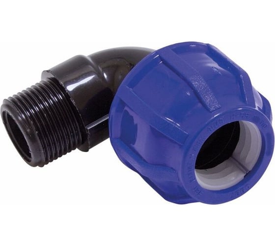 Отвод компрессионный наружная резьба TEBO ПНД 25x3/4" T-ПНД.О.5.25-34.CN