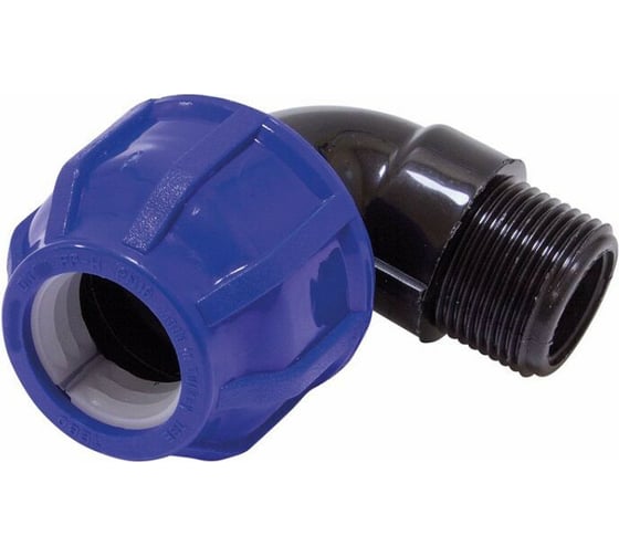 Отвод разъемный наружная резьба CN-TB ПНД 90x2 1/2" TEBO 017030721 1