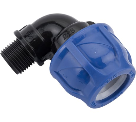 Компрессионный отвод TEBO ПНД нар. резьба 25x1/2" T-ПНД.О.5.25-12.CN