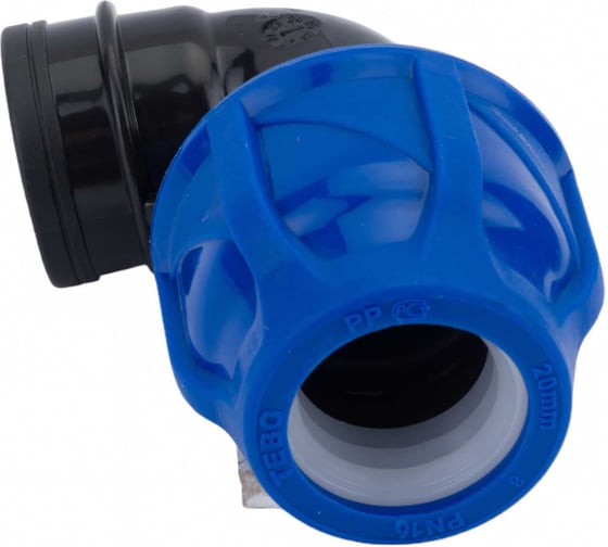 Отвод компрессионный TEBO ПНД вн. резьба 20x1/2" T-ПНД.О.4.20-12.CN