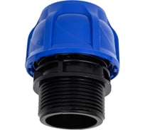 Компрессионная муфта TEBO ПНД нар. резьба 32x1.1/4" T-ПНД.М.5.32-114.CN