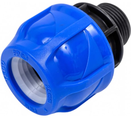 Компрессионная муфта TEBO ПНД нар. резьба 25x3/4" T-ПНД.М.5.25-34.CN