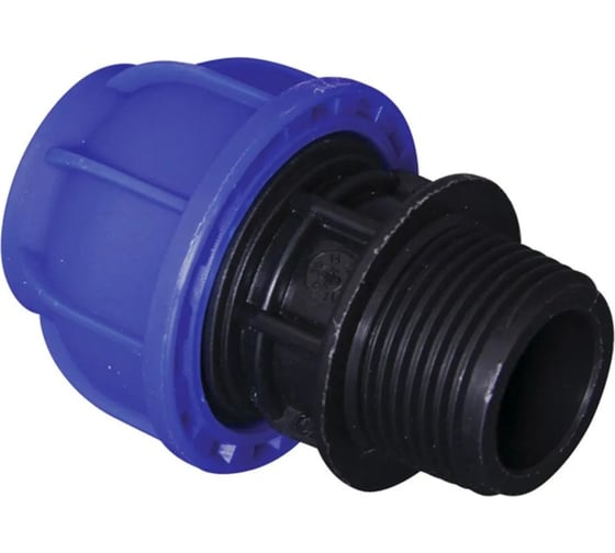 Компрессионная муфта TEBO ПНД нар. резьба 25x1/2" T-ПНД.М.5.25-12.CN