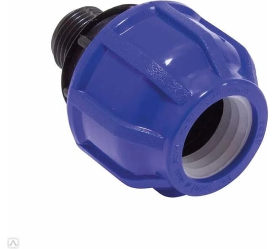 Муфта TEBO ПНД компрессионная нар. резьба 63x2.1/2" T-ПНД.М.5.63-212.CN