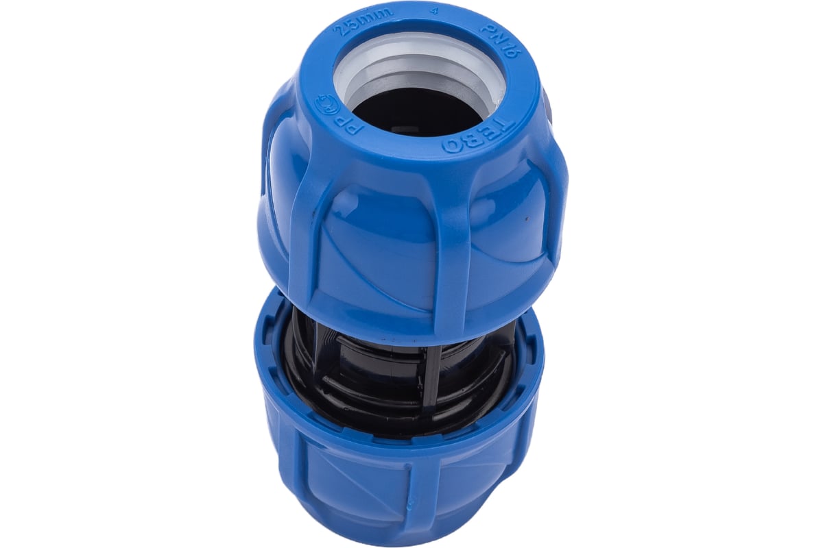 Компрессионная муфта TEBO ПНД соединительная 25x25 T-ПНД.М.0.25-25.CN ...