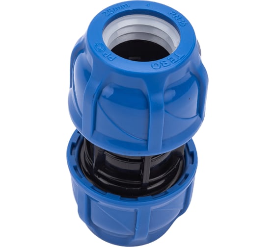 Компрессионная муфта TEBO ПНД соединительная 25x25 T-ПНД.М.0.25-25.CN