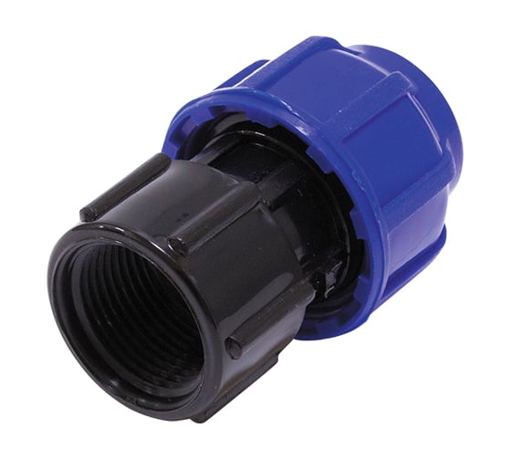 Компрессионная муфта внутренняя резьба TEBO ПНД 90x3" T-ПНД.М.4.90-3.CN