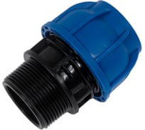 Компрессионная муфта TEBO ПНД нар. резьба 40x1.1/2" T-ПНД.М.5.40-112.CN