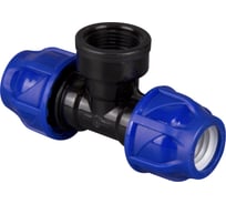 Компрессионный тройник TEBO ПНД вн. резьба 32x1"x32 T-ПНД.Тр.4.32-1.CN