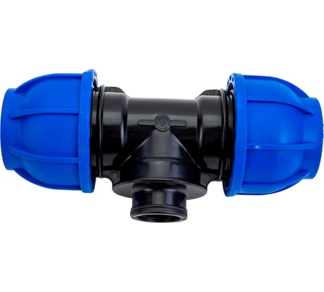 Тройник компрессионный вн. резьба TEBO ПНД 32x1/2" T-ПНД.Тр.4.32-12.CN