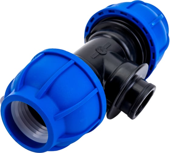Тройник компрессионный вн. резьба TEBO ПНД 32x1/2" T-ПНД.Тр.4.32-12.CN