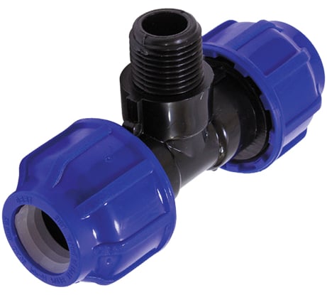 Тройник наружная резьба CN-TB ПНД 40х1.1/2"х40 TEBO 017031316