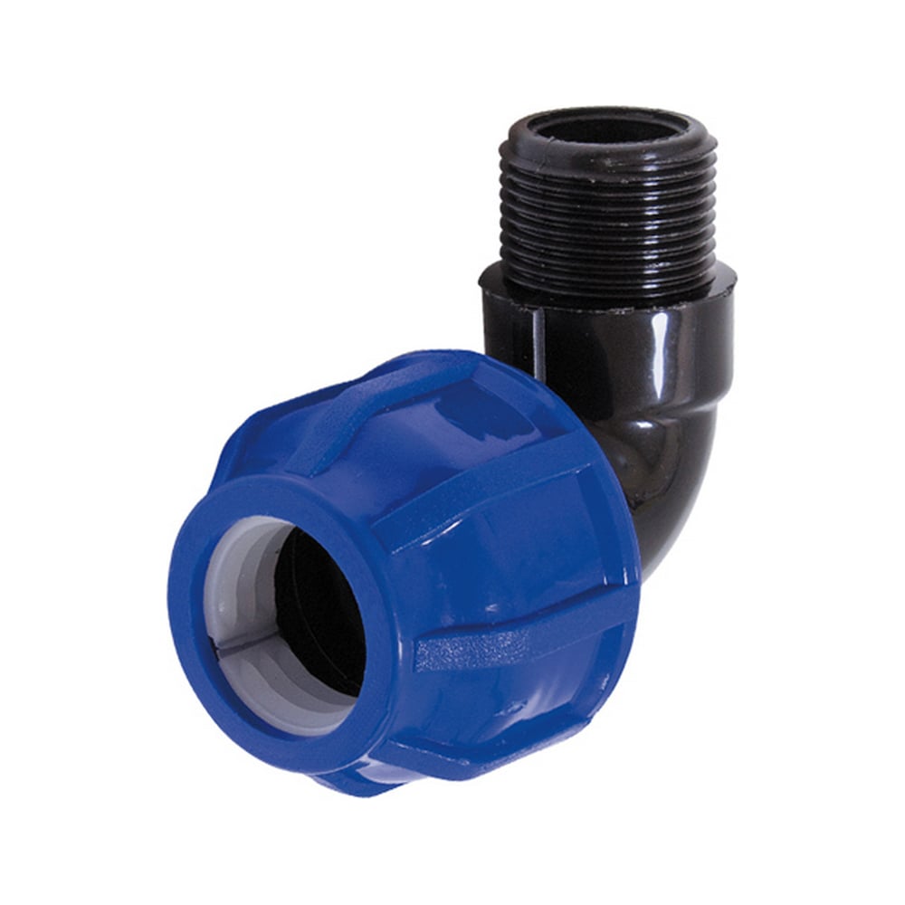 Отвод разъемный наружная резьба TR-TB ПНД 90х2.1/2" TEBO 8177 ...