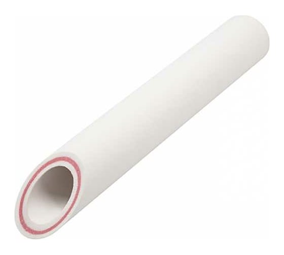 Труба EVER PLAST 25-4.2, pn25, армированная стекловолокном, fiber sdr 6, белый, 2 м 549238 1