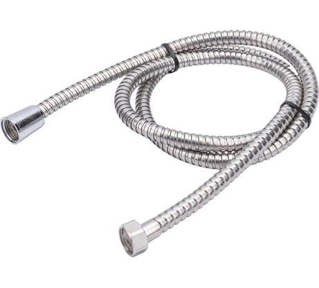 Шланг для душа GRIALE 150 см растягивающийся, из нержавеющей стали, импорт-импорт 1/2" внутренняя резьба A00-15эконом