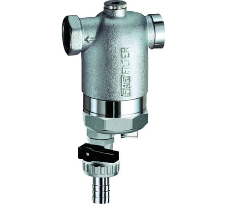 Фильтр FAR 100 мкм, с магнитными вставками, под манометр, Max: 95 C, 25 бар, 1/2" ВР FA 39F7 12100