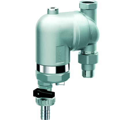 Фильтр FAR 100 мкм, с магнитными вставками, под манометр, Max: 95 C, 25 бар, поворотное соединение, 1/2" ВР-НР FA 39M5 12100
