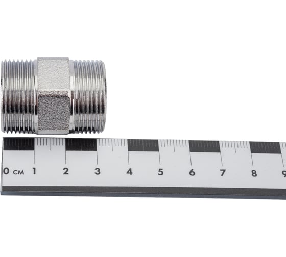 Хромированный переходник FAR 1/2" НР М24x19 - М24x19 FC 5110 C12