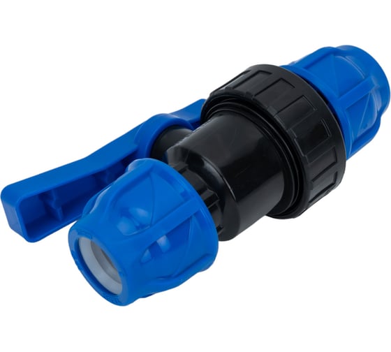 Компрессионный шаровой кран ПНД TEBO 20x20 T-ПНД.Кш.0.20-20.CN