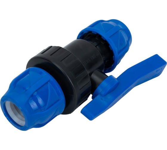 Компрессионный шаровой кран ПНД TEBO 20x20 T-ПНД.Кш.0.20-20.CN