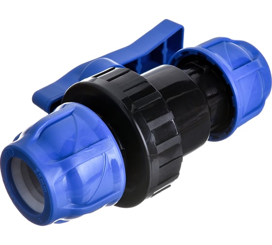 Компрессионный шаровой кран ПНД TEBO 25x25 T-ПНД.Кш.0.25-25.CN