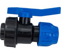 Кран шаровой компрессионный TEBO ПНД 20x1/2" вн. резьба T-ПНД.Кш.4.20-12.CN