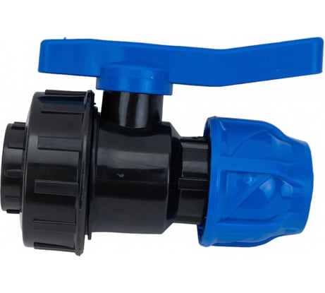 Кран шаровой компрессионный TEBO ПНД 20x1/2" вн. резьба T-ПНД.Кш.4.20-12.CN