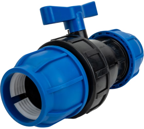 Компрессионный шаровой кран TEBO ПНД 63x63 T-ПНД.Кш.0.63-63.CN
