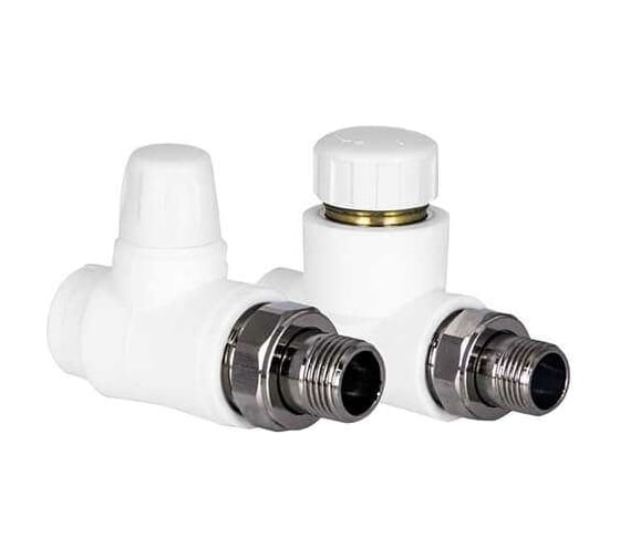 Комплект TEBO C-TB №6 3/4 (термостатический прямой с колпачком 25x3/4, клапан запорный прямой 25x3/4) 030061122