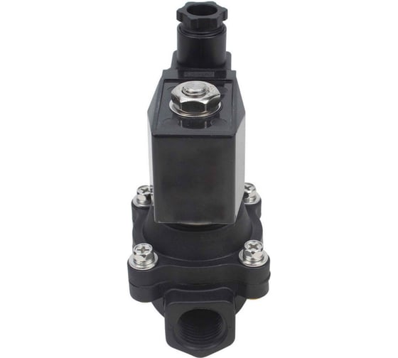 Электромагнитный клапан DN.ru VS2W-503N-NC Ду15 Ру7 пластик, резьба 1/2" NBR 220B AC D130-01263