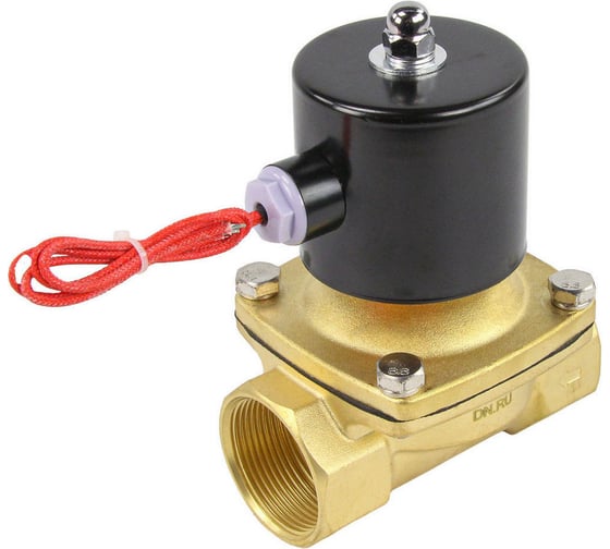 Клапан электромагнитный DN.ru VS2W-100E-NC Ду40 Ру10 двухходовой, латунь, EPDM, 220В AC D130-01252