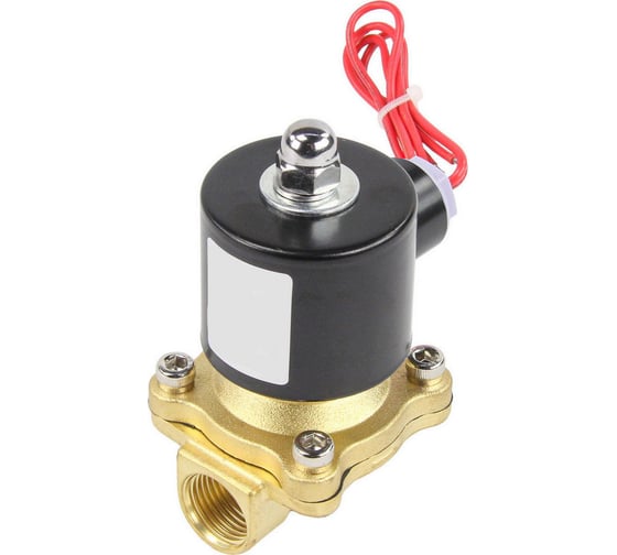 Клапан электромагнитный DN.ru VS2W-100E-NC Ду6 Ру10 двухходовой, латунь, EPDM, 220В AC D130-01245